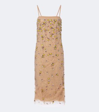 Costarellos Vestido de c&oacute;ctel adornado con encaje