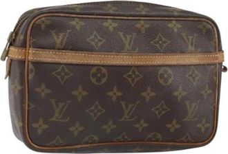 Louis Vuitton Pre-owned Canvas Clutch - Dames - Vintage Clutch - Bruin - ONE Size - Vintage