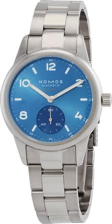 NOMOS Glash&uuml;tte Club Sport Neomatik Automatic Polar Blue Dial Mens Watch 750