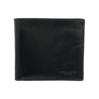 Coach Black Leather Wallet (Bi-Fold) (Pre-Owned)