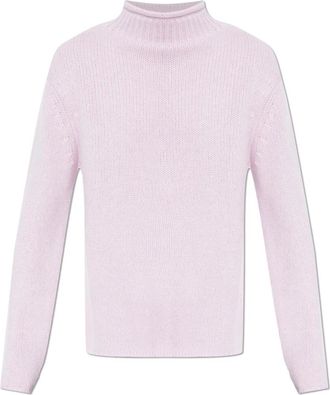 Lisa Yang Sylvan Sweater - Heren - Cashmere truien - Paars - XL - Kasjmier - Truien & Vesten