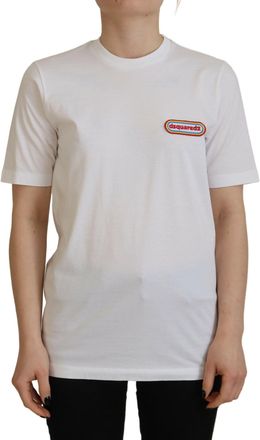 Dsquared2 Dsquared&sup2; Logo Patch Crewneck Short Sleeve Tee Womens T-shirt (Pre-Owned)