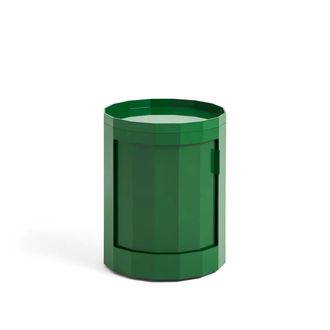 HAY Facet Cabinet mit F&uuml;ssen und Rollen, niedrig, spinach green