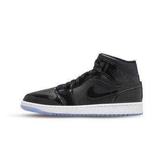 Nike Jordan 1 Mid SE Space Jam - unisex - Sport - Zwart - Maat: 40 EU Leer