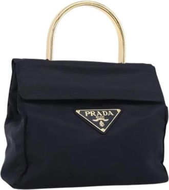 Prada Pre-owned Vintage Nylon Hand Bag - - Pre-owned - Donna - Blu - ONE SIZE