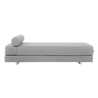 Soft Line Lubi Schlafsofa mit Taschenfederkern, grau (Filz 620), inkl. Nackenrolle