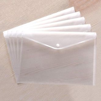 OEM Organizador De Documentos Duradero, Sobre De Pl&aacute;stico Impermeable, Apto Para Papel Tama&ntilde;o Carta A4, Bolsa Transparente Para Documentos Con Cierre A Pr