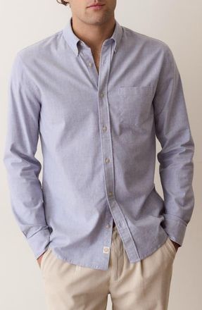 Marine Layer California Oxford Shirt in Blue at Nordstrom, Size Xx-Large