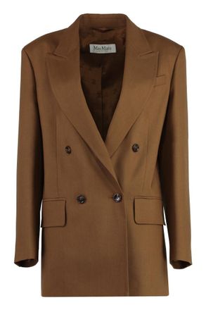 Max Mara Brown Palanca double breasted blazer