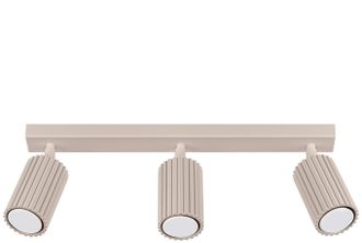 Sollux Lighting Design Deckenlampe Karbon 3-Flammig (linear), Taupe ARCHIVIERT
