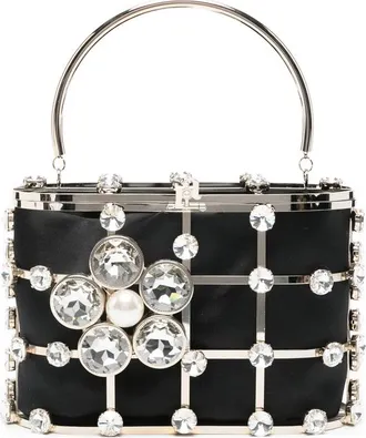 Rosantica Mini Holli Crystal Embellished Top Handle Tote Bag