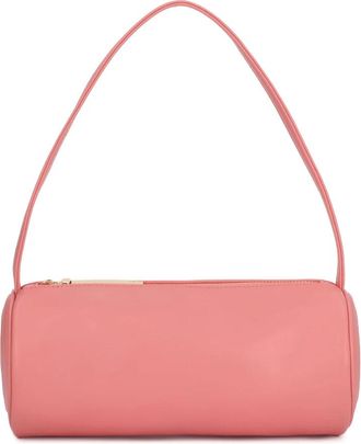 Kazar Silqie Cilindrische Handtas - Dames - Handtassen - Roze - ONE Size - Leer - Tassen