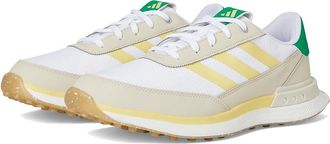 adidas Golf S2G 24 Spikeless Golf Shoes Womens Shoes Footwear White/Powder Yellow/Green : 6.5 B - Medium, Synthetic/Textile