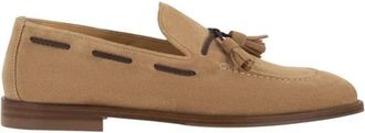 Brunello Cucinelli Suede Tassel Loafers - Heren - Loafers - Beige - 42 EU - Su&egrave;de - Schoenen