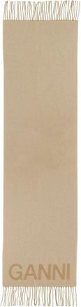 Ganni Winter Scarves - Dames - Wintersjaals - Beige - ONE Size - Accessoires