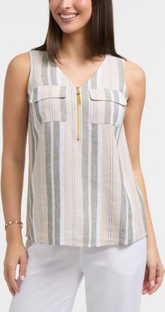 Ellen Tracy Womens Half Zip Top