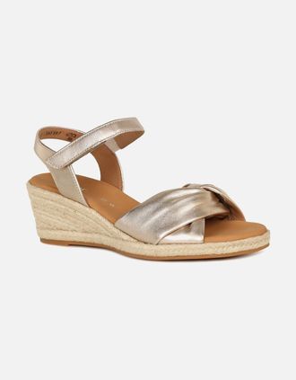 Gabor Womens Moon Womens Wedge Heel Sandals - Gold - Size: 6.5