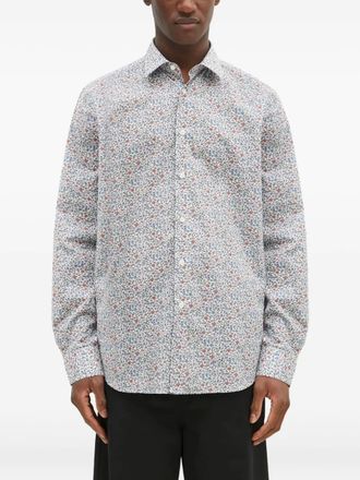 Paul Smith Overhemd met bloemenprint - Blauw