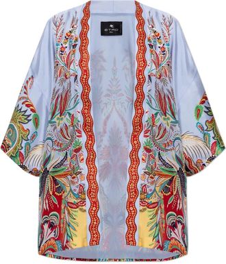 Etro Zijden Blouse - Dames - Kimonos - Veelkleurig - S - Overhemden