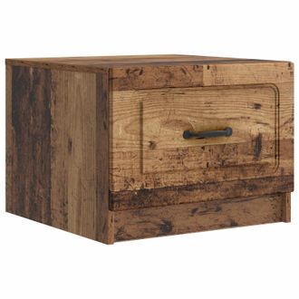 vidaXL Mesa De Caf&eacute; Con Caj&oacute;n Madera Envejecida 49 X 50 X 37 Cm Vidaxl