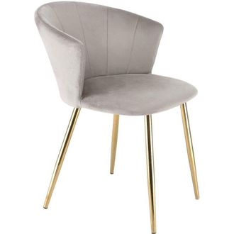 RayGar ELLA Velvet Accent Dining Chair - Taupe