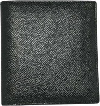 Bulgari Pre-owned Bi-fold Portemonnee - Heren - Vintage Accessoires - Zwart - ONE Size - Leer - Vintage