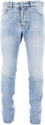 Dsquared2 Distressed denim Teddy jeans Man 46