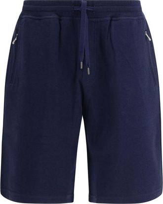 Brunello Cucinelli Blue Cotton Bermuda Mens Shorts