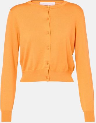 Carolina Herrera Cropped silk and cotton cardigan