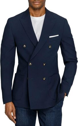 Brooklyn Brigade Montrose Double Breasted Blazer in Navy at Nordstrom, Size 48
