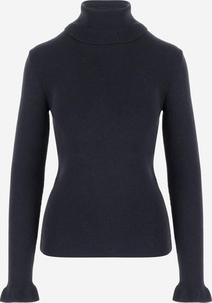 Chloé Wool And Cotton Turtleneck Pullover