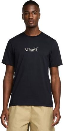 Nike Mens Miami Short Sleeve Crew T-Shirt - Black/White Size XXL