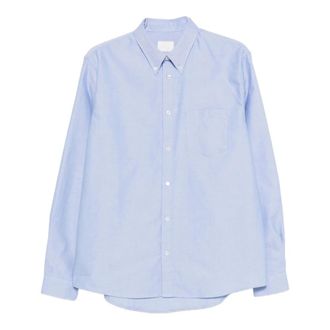 A.P.C. Casual Shirts, male, Blue, Size: XL Pocket Shirt