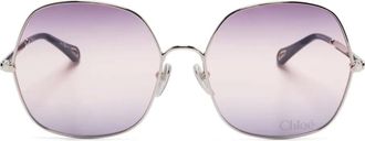 Chloé Occhiali da sole oversize - Argento