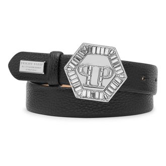 Philipp Plein Dames, Accessoires, Zwart, Maat: 70 CM Leer
