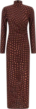 Stella McCartney Bordeaux Polyamide Long Womens Dress