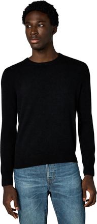 Naadam Mens The Original Cashmere Crewneck Sweater, Black, Large