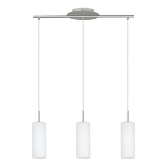 Eglo Eglo - Lampada A Sospensione Troy 3 E27 3x40w In Metallo E Vetro Satinato
