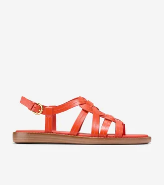 Cole Haan Womens Kami Interwoven Thong Sandals - Orange Size 10.5