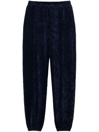 Twin-Set velvet track pants - Blue