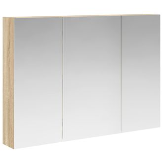 vidaXL Armario Con Espejo De Ba&ntilde;o Roble Sonoma 100 X 14,5 X 70 Cm Vidaxl