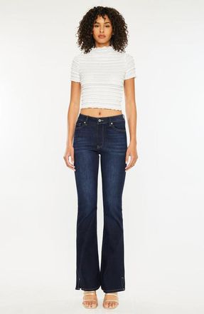 Kancan Constance Essentials High Rise Bootcut Jeans in Super Dark Wash at Nordstrom, Size 29