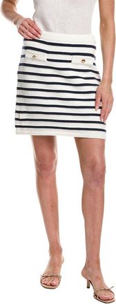 Design History Welt Pocket Striped Mini Skirt