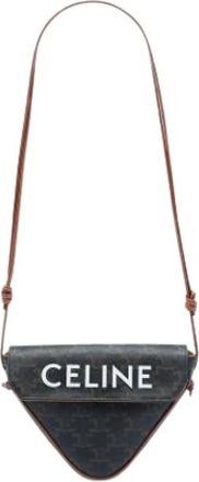 Celine Pre-owned Vintage Crossbody Bag - Dames - Vintage Schoudertas - Bruin - ONE Size - Leer - Vintage