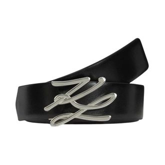 Karl Lagerfeld K/Autograph Riem - Dames - Accessoires - Zwart - Maat: 65 CM Leer