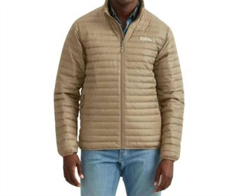 Eddie Bauer Microlight Full Zip Down Jacket Coat In Dark Khaki