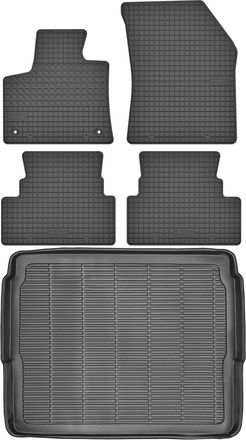 OEM Juego De Alfombrillas De Goma Para Coche Y Alfombrilla Para Maletero Para Opel Grandland X Crossover (2017)