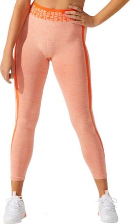 Asics Asics Dames/Dames naadloze gehaakte legging met logo (Oranje)