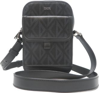 Dior Black Pvc Leather Shoulder Bag (Pre-Owned)