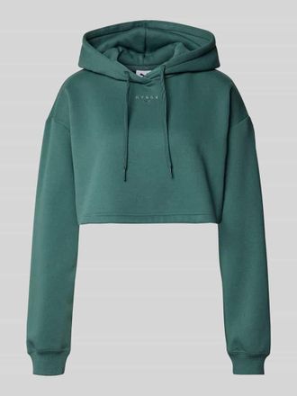 Puma Regular Fit Sweatshirt aus Baumwoll-Mix PUMA X HYROX in Dunkelgruen, Gr&ouml;&szlig;e XS
